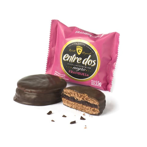 Alfajor Negro Mermelada De Frambuesa