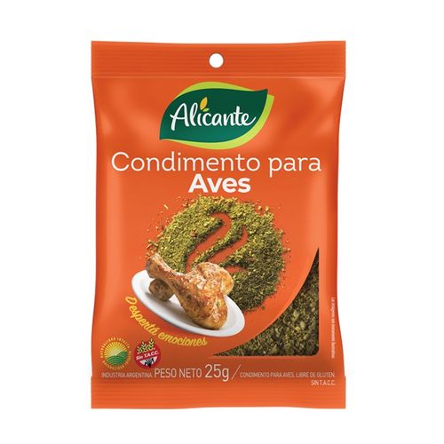 Condimento Alicante P/Aves 25 Gr