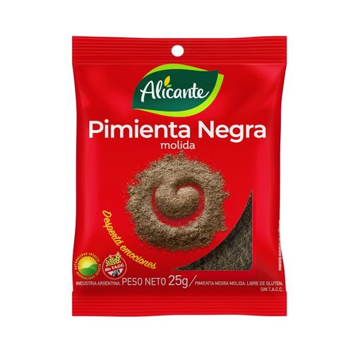 Pimienta Alicante Negra Molida 25 Gr
